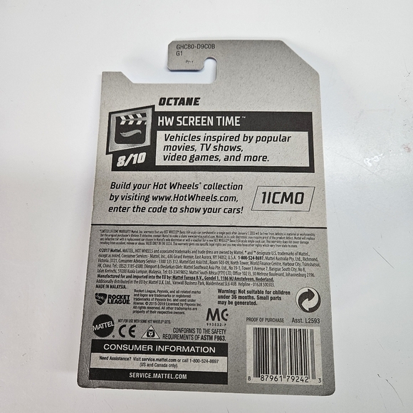 NEW Hot Wheels Rocket League Red Octane HW Screen Time 13/250 8/10 Sealed 2017 - Picture 3 of 4